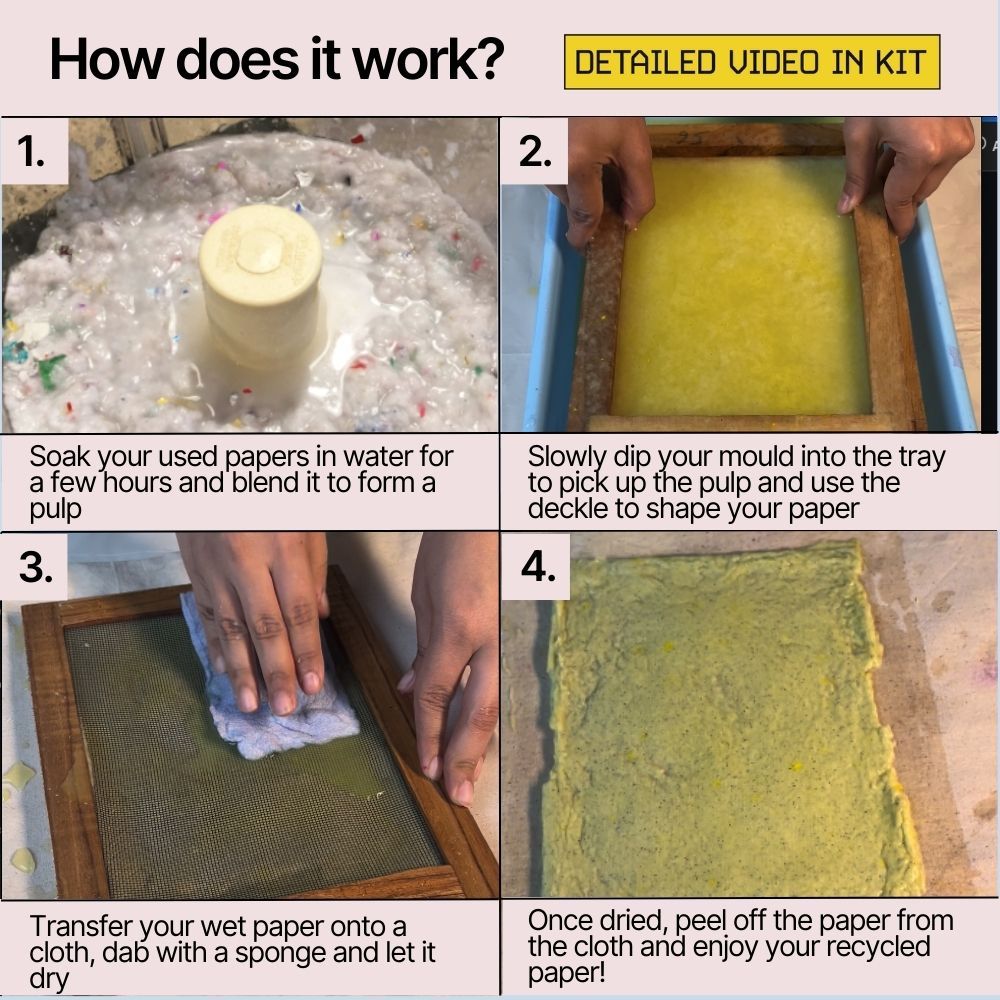 DIY Handmade Paper Kit | Unique Art & Craft Kit | Kitsters