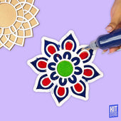 Rangoli Mat Stencil Design 1