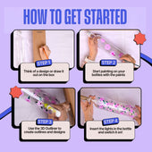 COMBO : DIY Floral Glow Jar Kit & DIY Light Bottle Painting Kit