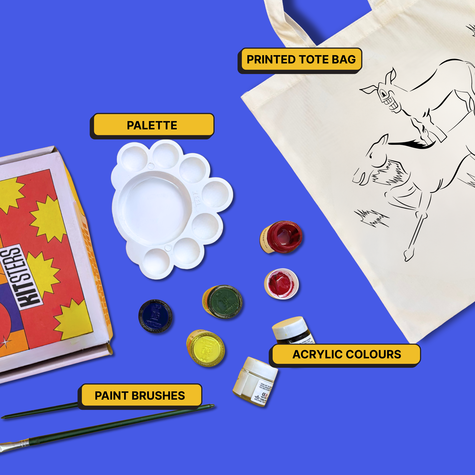 DIY Tote Bag Painting Kit -  Welcome