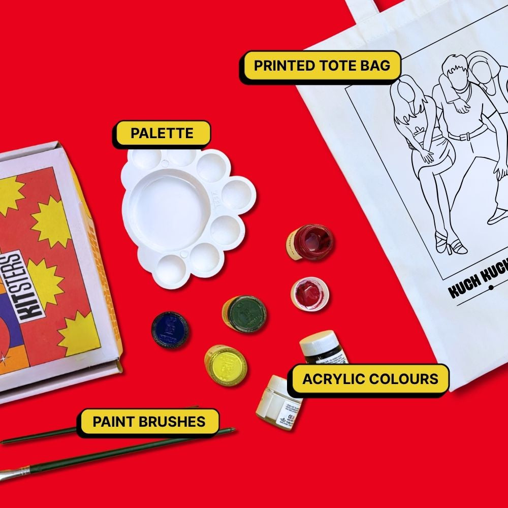 DIY Tote Bag Painting Kit -  Kuch Kuch Hota Hai