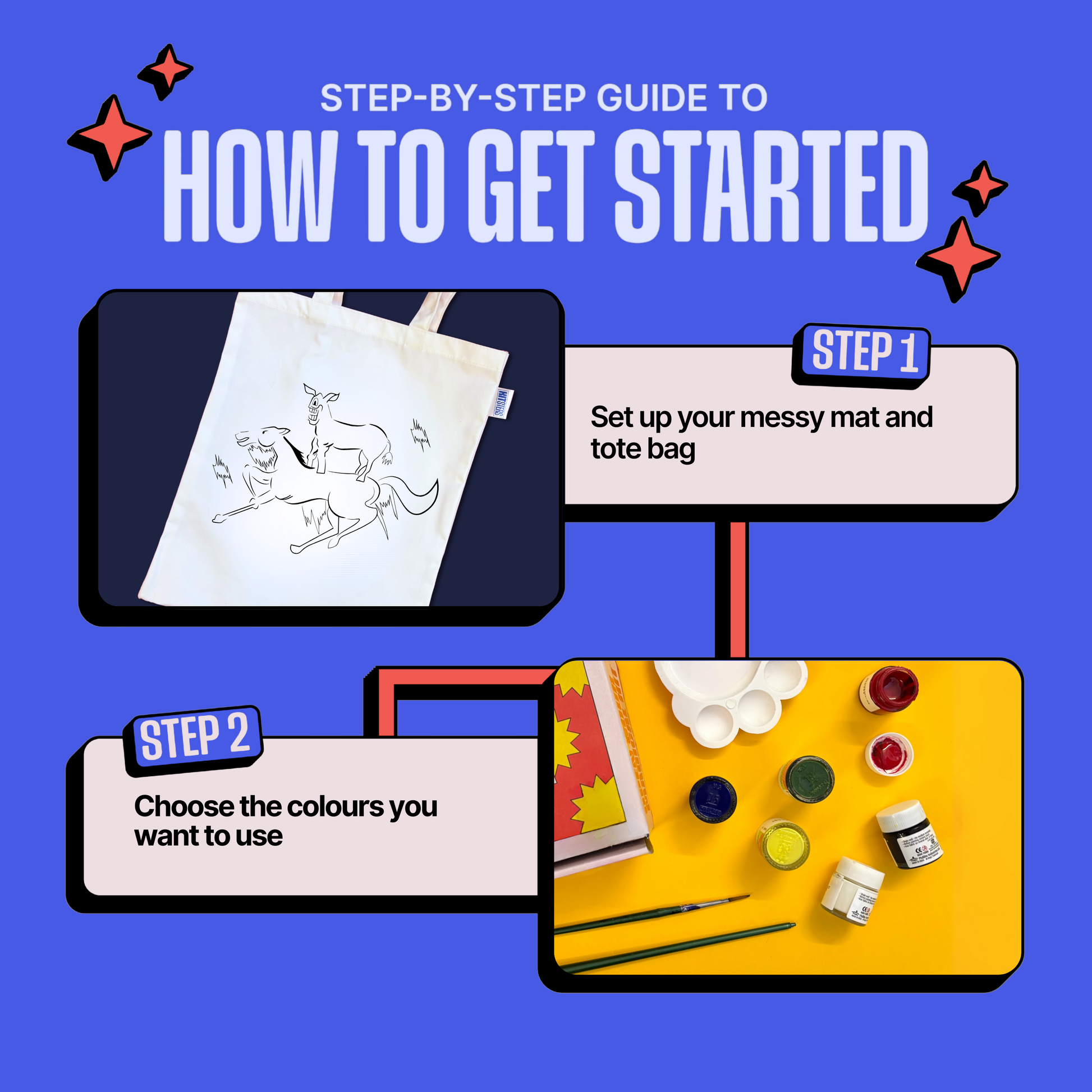 DIY Tote Bag Painting Kit -  Welcome