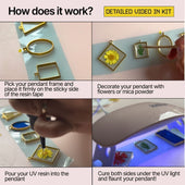 DIY UV Resin Pendant Kit