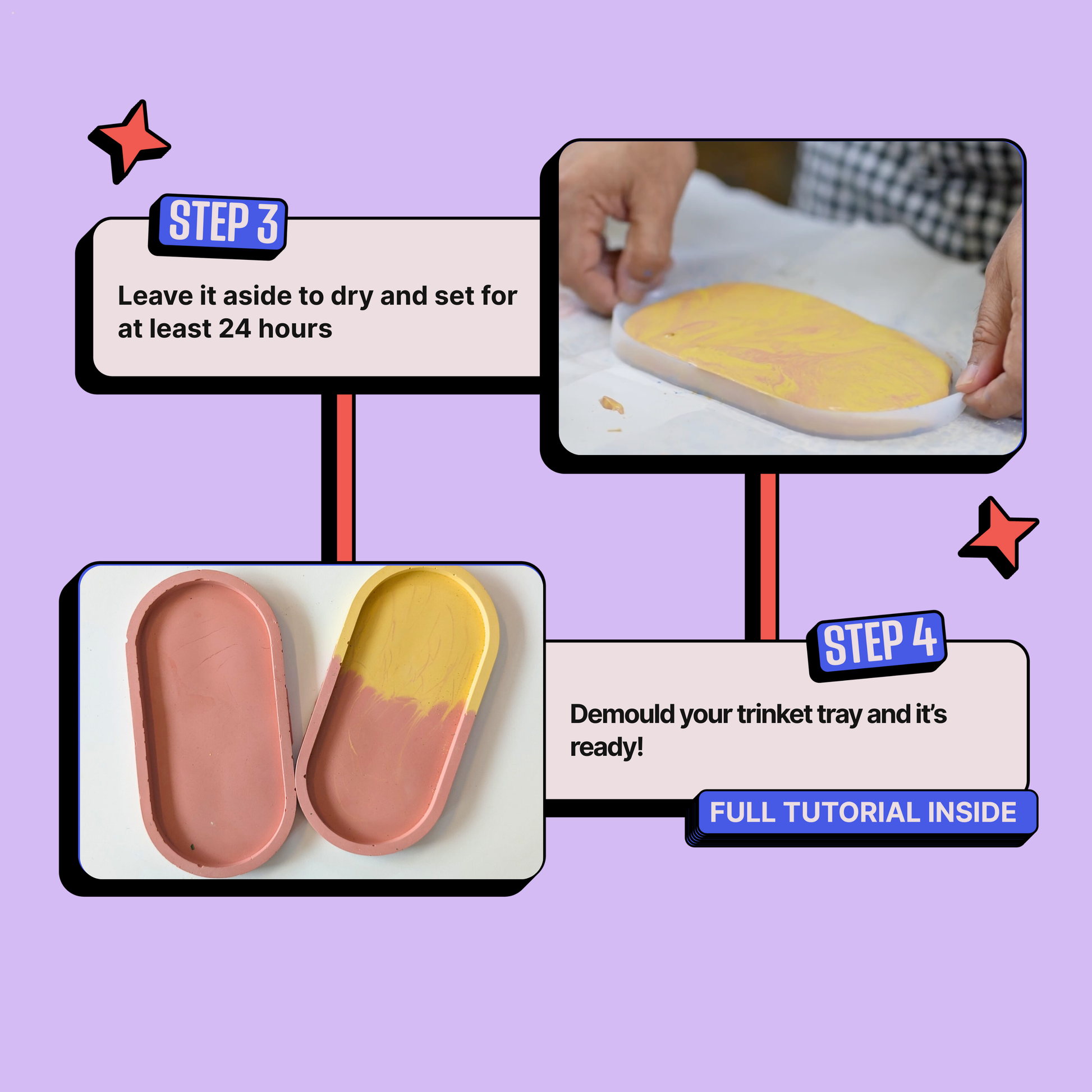 DIY Cement Trinket Tray Kit