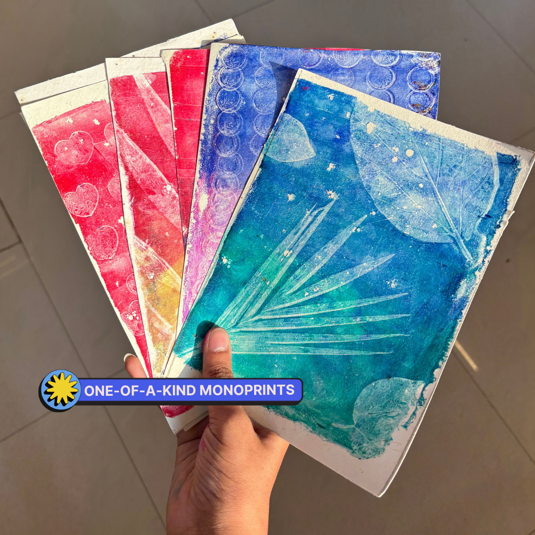 COMBO : DIY Gel Plate Monoprinting & DIY Solar Printing Kit