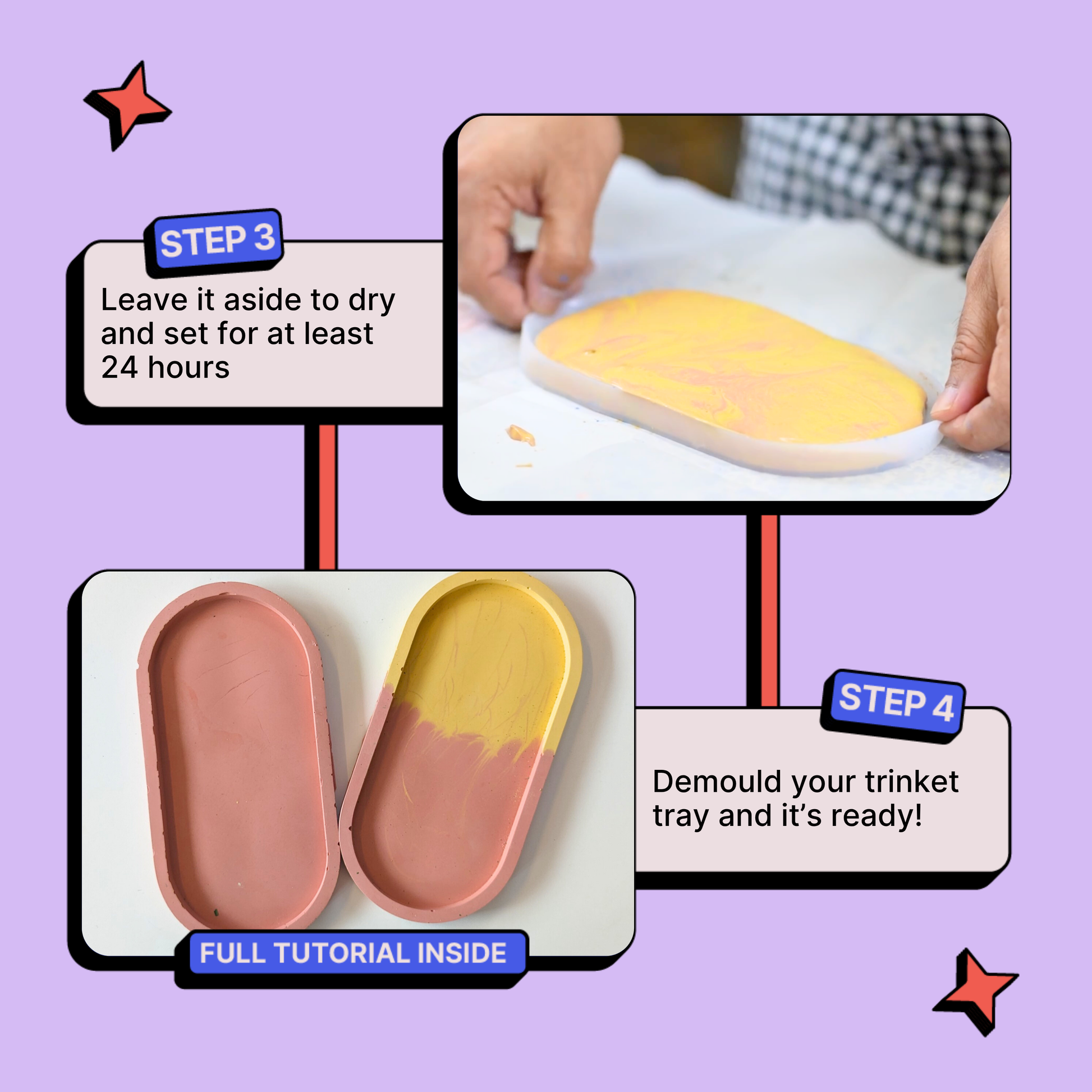 DIY Cement Trinket Tray Kit