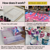 DIY Mug Marbling Kit | DIY Arts & Crafts Kits | Kitsters