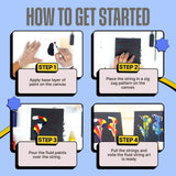 COMBO : DIY Fluid Wheel Art Kit & DIY Fluid String Art Kit