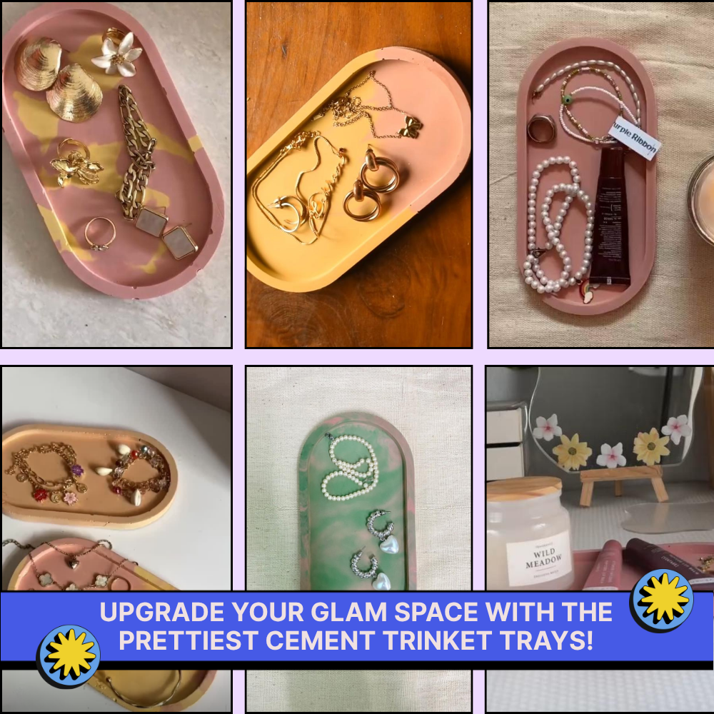 DIY Cement Trinket Tray Kit