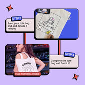 DIY Tote Bag Painting Kit - You Belong With Me