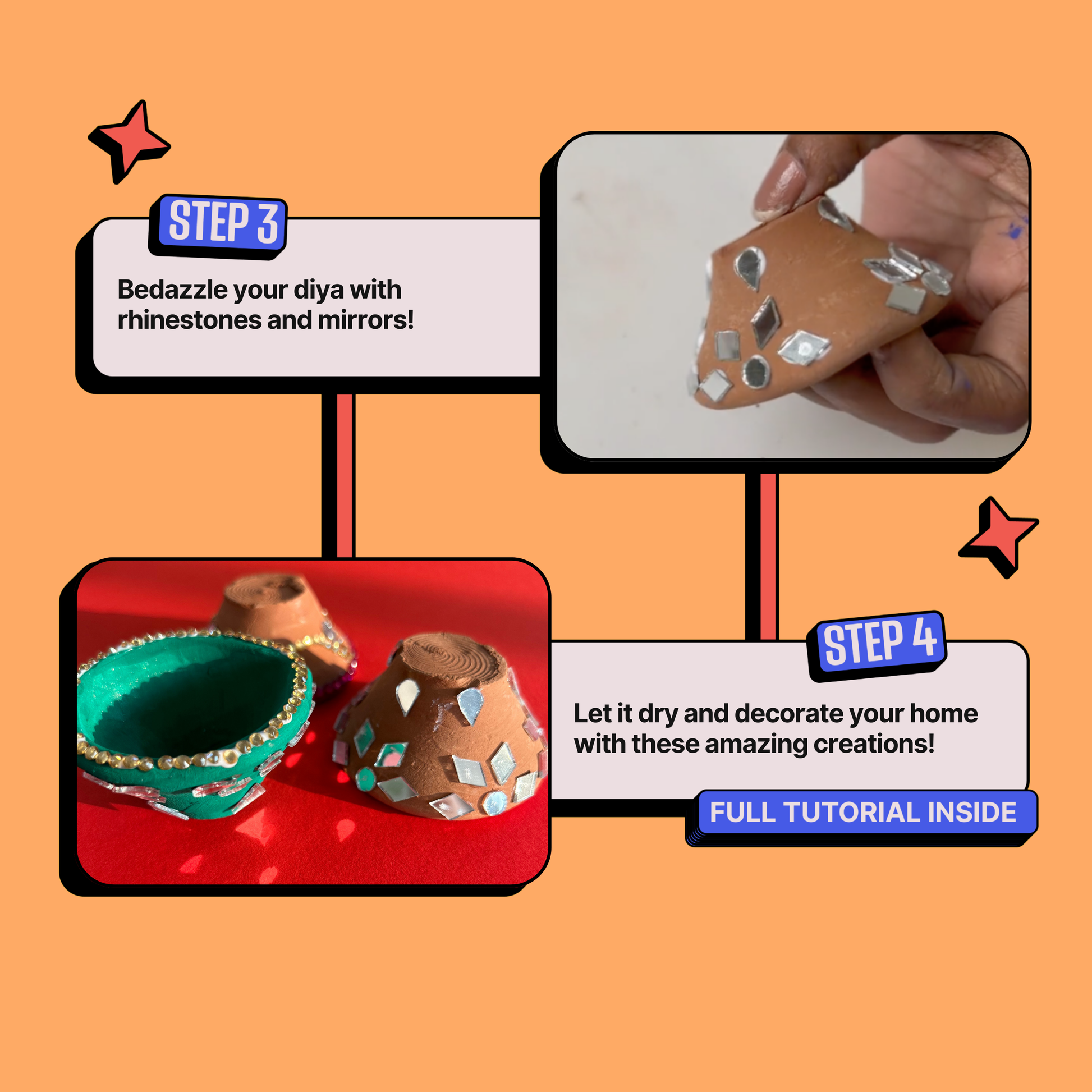 DIY Diya Decoration Kit