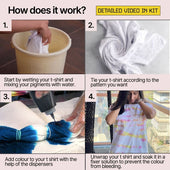 DIY T-shirt Tie Dye Kit | DIY Art & Craft Kit | Kitsters | Best Kits for Kids & Adults