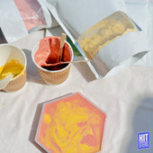 Coloured Cement - Pack of 3 colours (Green, Pink, Yellow)