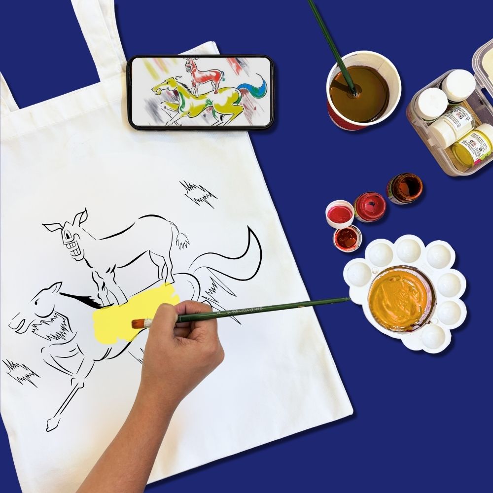 DIY Tote Bag Painting Kit -  Welcome