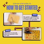 DIY Gel Plate Monoprinting Kit