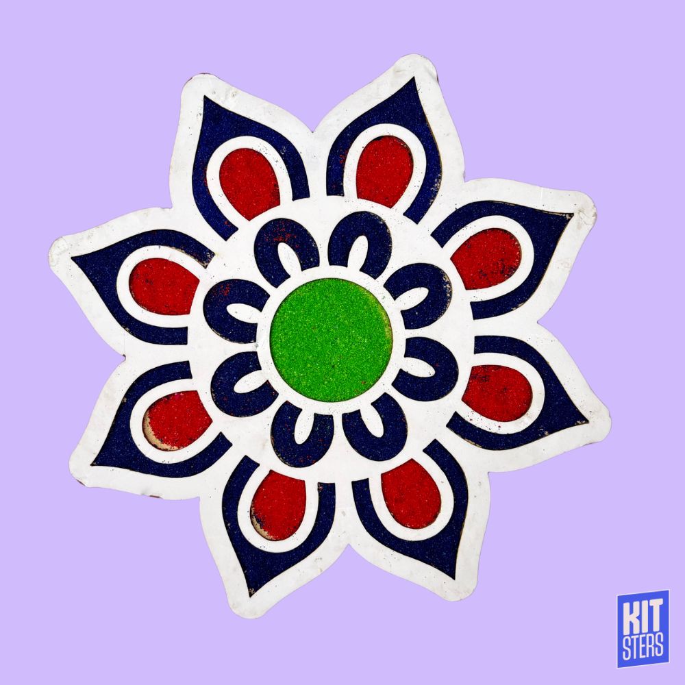 Rangoli Mat Stencil Design 1