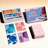 COMBO : DIY Handmade Paper Kit & DIY Gel Plate Monoprinting Kit