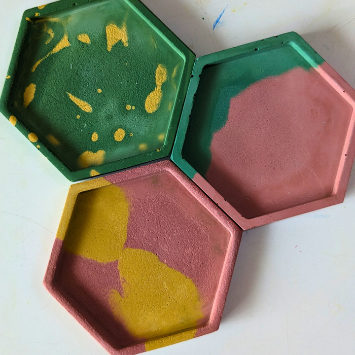 DIY Cement Coaster Kit — made by a Kitsters maker