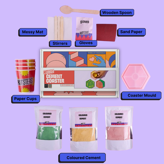 DIY Cement Coaster Kit