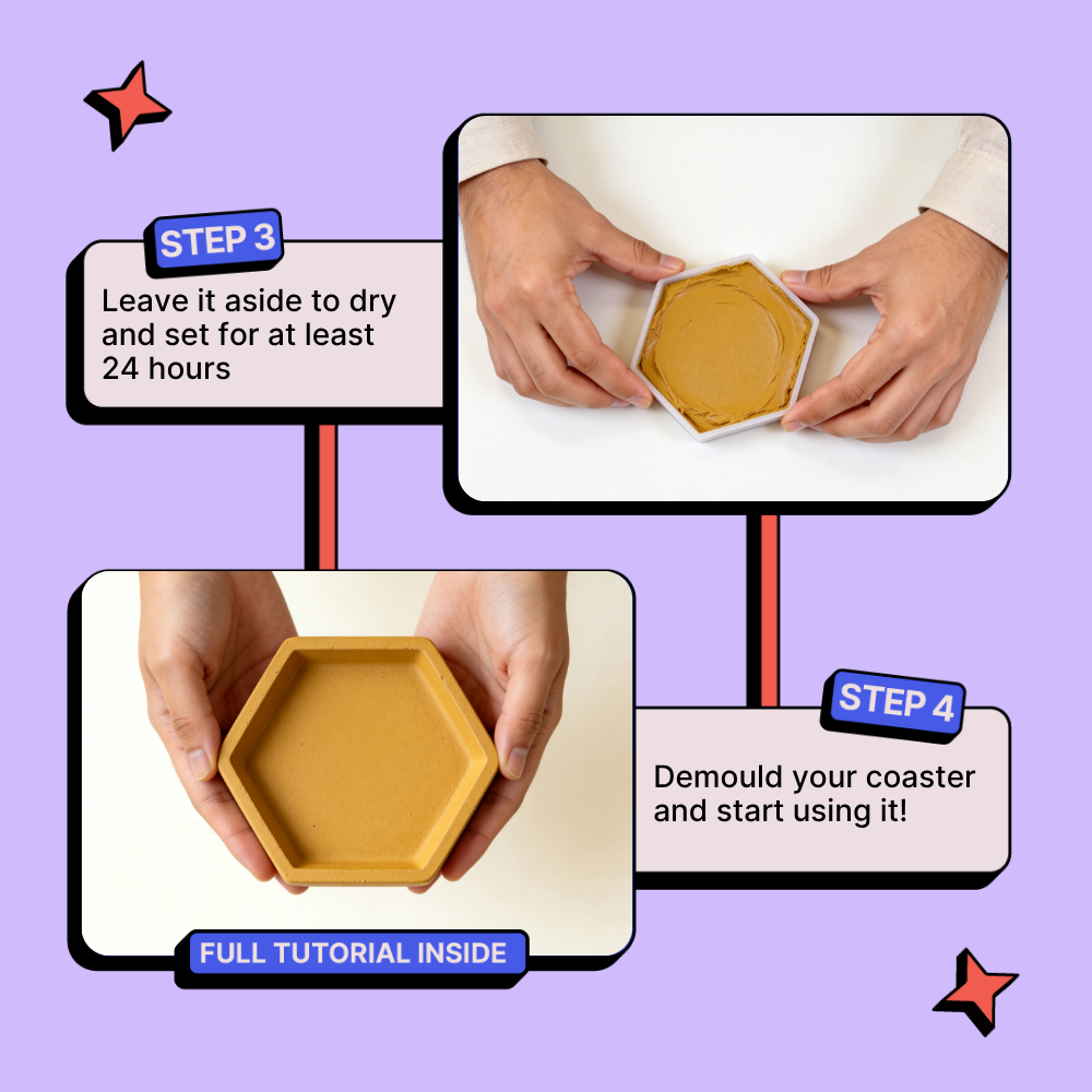 DIY Cement Coaster Kit