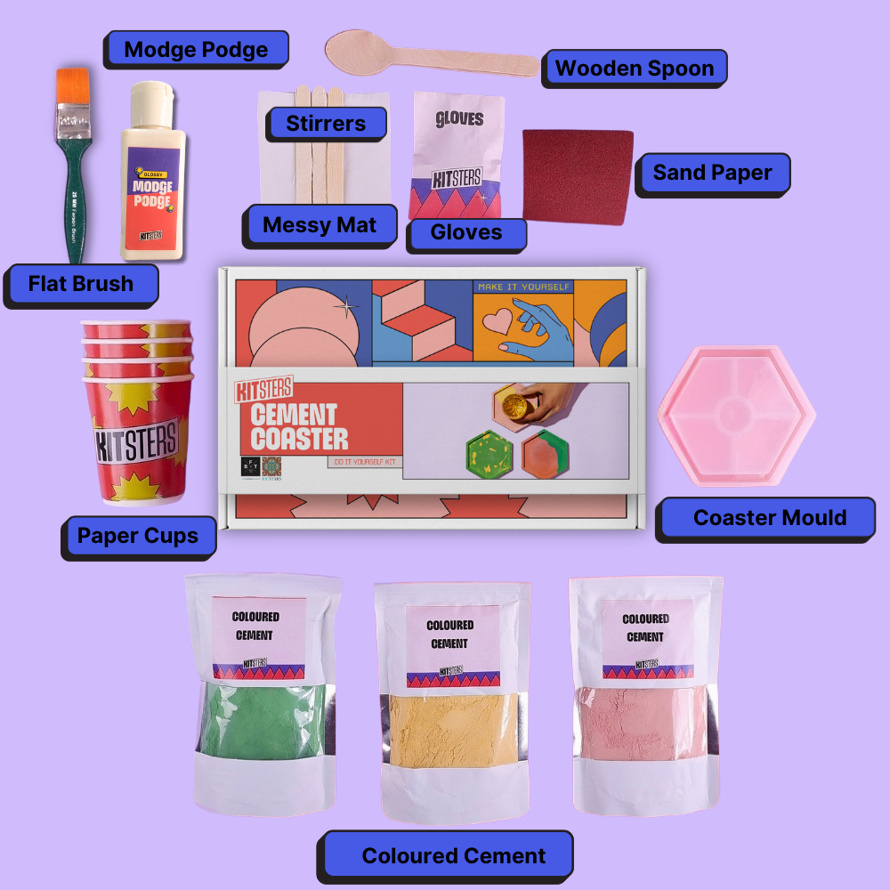 DIY Cement Trinket Tray Kit