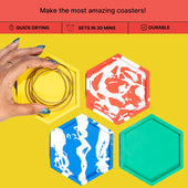 DIY Jesmonite Hexagon Coaster Kit