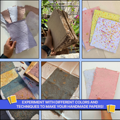 COMBO : DIY Handmade Paper Kit & DIY Solar Printing Kit