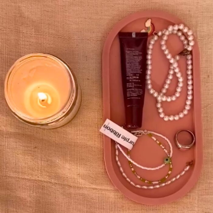 DIY Cement Trinket Tray Kit — made by a Kitsters maker