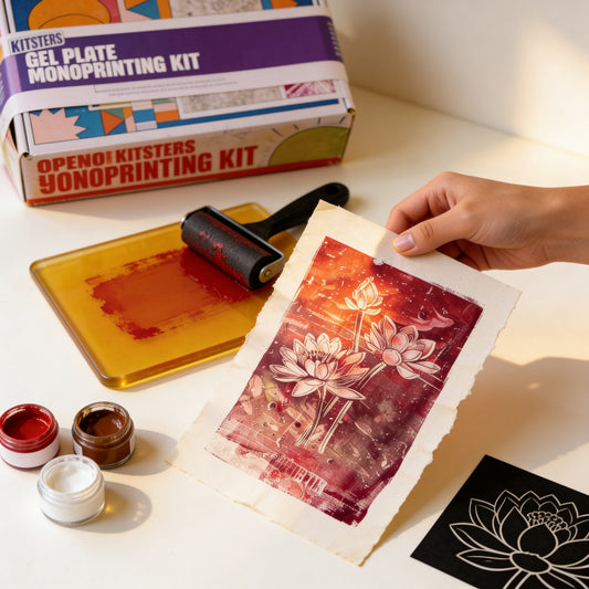 DIY Gel Plate Monoprinting Kit