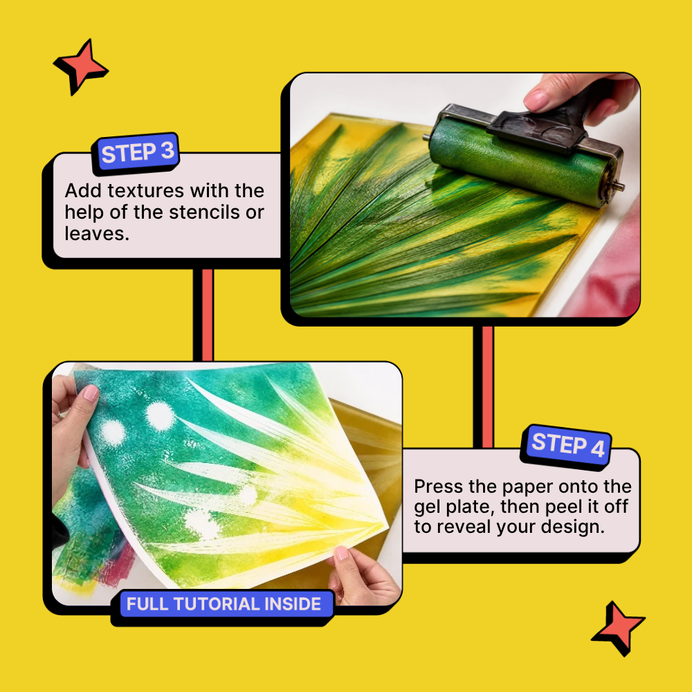 DIY Gel Plate Monoprinting Kit