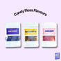 Cotton Candy Flavored Sugar - Pack of 3 (Butterscotch, Bubble Gum, Blueberry)