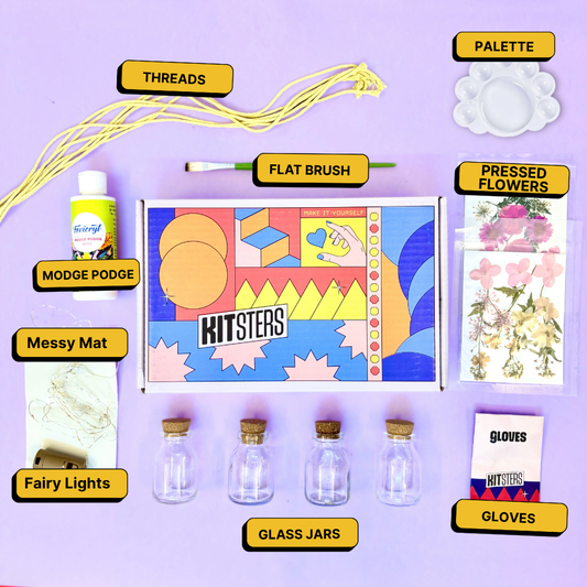 DIY Floral Glow Jar Kit