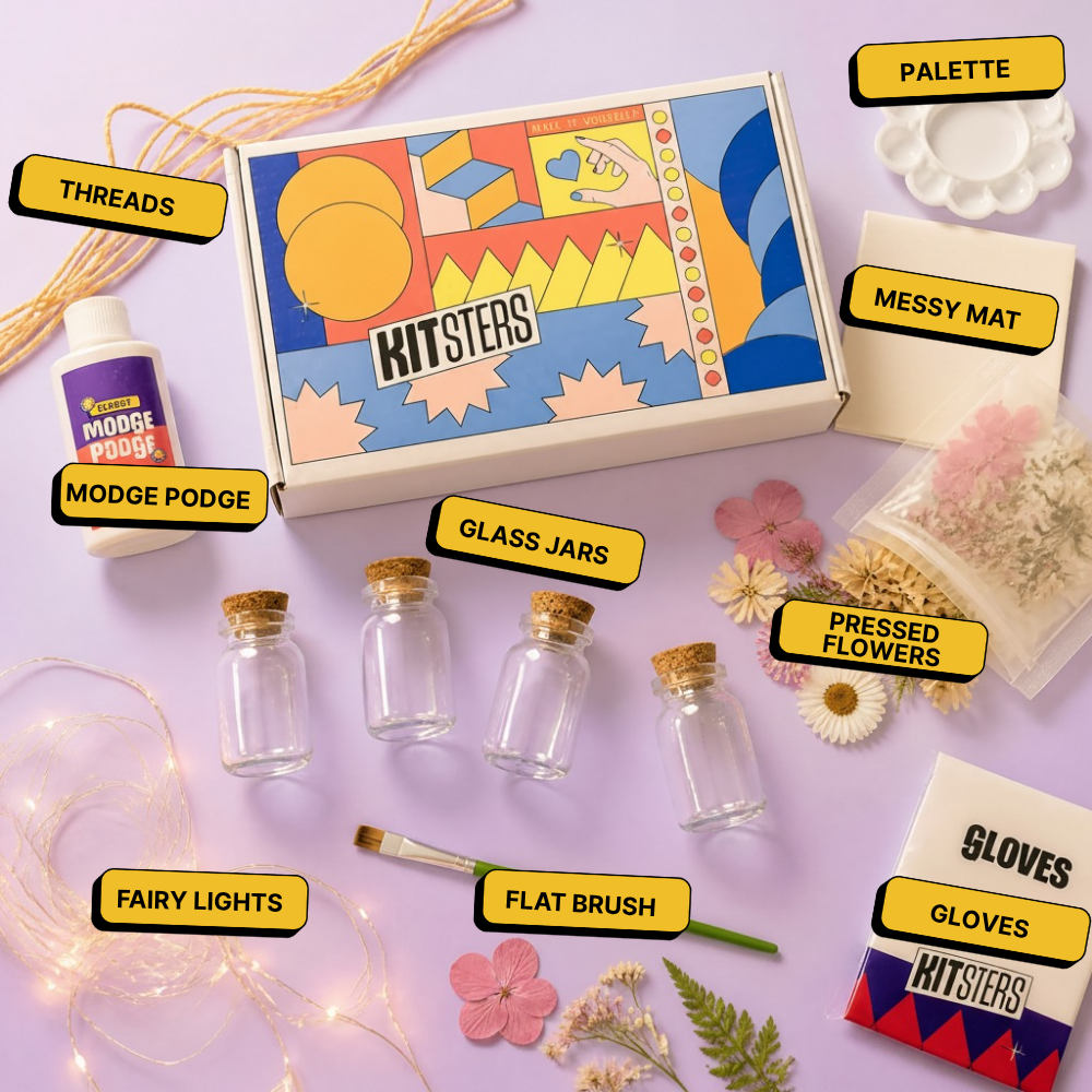 DIY Floral Glow Jar Kit