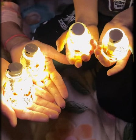 DIY Floral Glow Jar Kit — made by a Kitsters maker