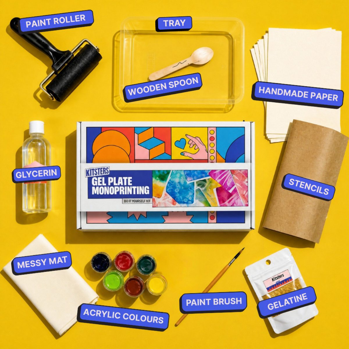 DIY Gel Plate Monoprinting Kit