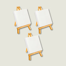 mini canvas with easel, art and craft supplies, art supplies, stationary items, art items, kitsters diy kits, diy kits for adults, diy kits for kids, canvas on easel, small canvas, painting at home, painting kit, diy kits, diy kit for adults, kitsters