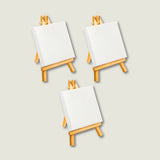 mini canvas with easel, art and craft supplies, art supplies, stationary items, art items, kitsters diy kits, diy kits for adults, diy kits for kids, canvas on easel, small canvas, painting at home, painting kit, diy kits, diy kit for adults, kitsters