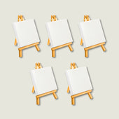 mini canvas with easel, art and craft supplies, art supplies, stationary items, art items, kitsters diy kits, diy kits for adults, diy kits for kids, canvas on easel, small canvas, painting at home, painting kit, diy kits, diy kit for adults, kitsters