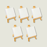 mini canvas with easel, art and craft supplies, art supplies, stationary items, art items, kitsters diy kits, diy kits for adults, diy kits for kids, canvas on easel, small canvas, painting at home, painting kit, diy kits, diy kit for adults, kitsters