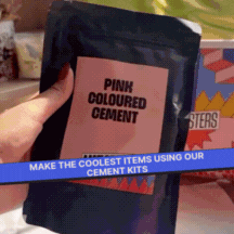 COMBO : DIY Cement Trinket Tray Kit & DIY Cement Coaster Kit
