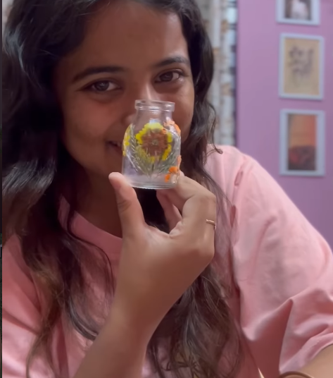 DIY Floral Glow Jar Kit — made by a Kitsters maker