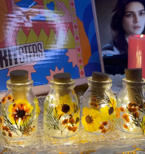DIY Floral Glow Jar Kit — made by a Kitsters maker