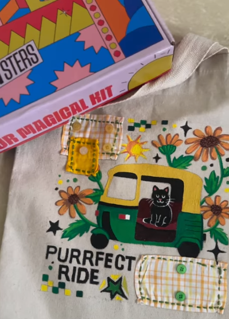 DIY Tote Bag Painting Kit — made by a Kitsters maker