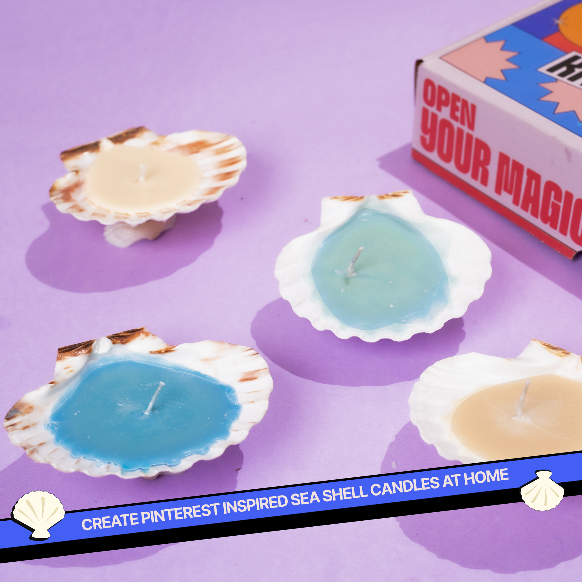 DIY Shell Candle Kit