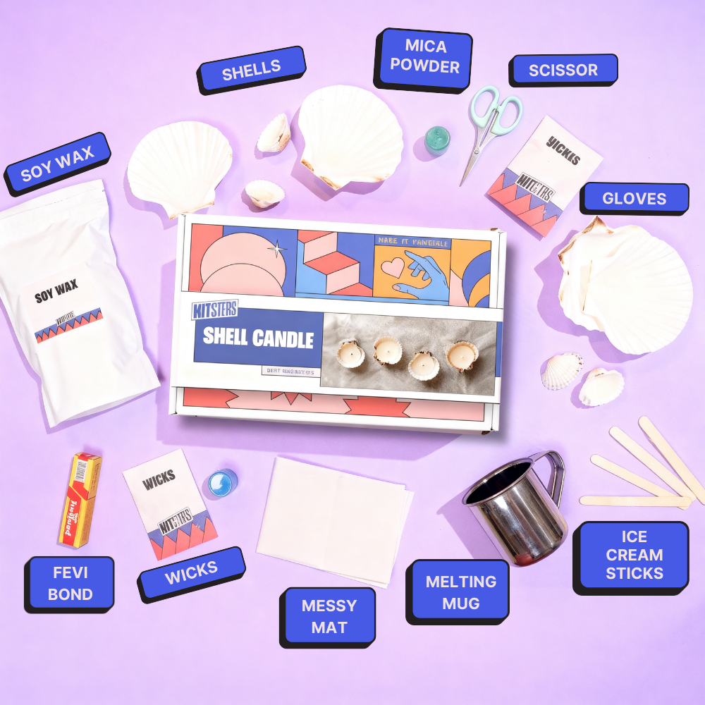 DIY Shell Candle Kit
