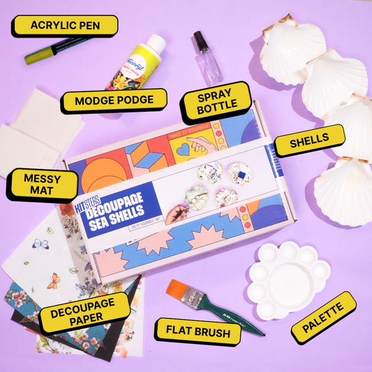 DIY Decoupage Shells Kit