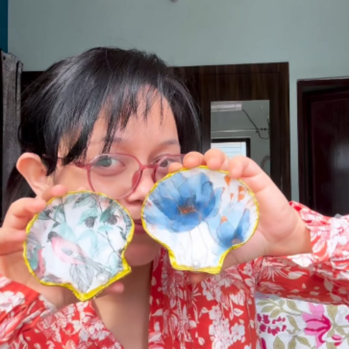 DIY Decoupage Shells Kit — made by a Kitsters maker