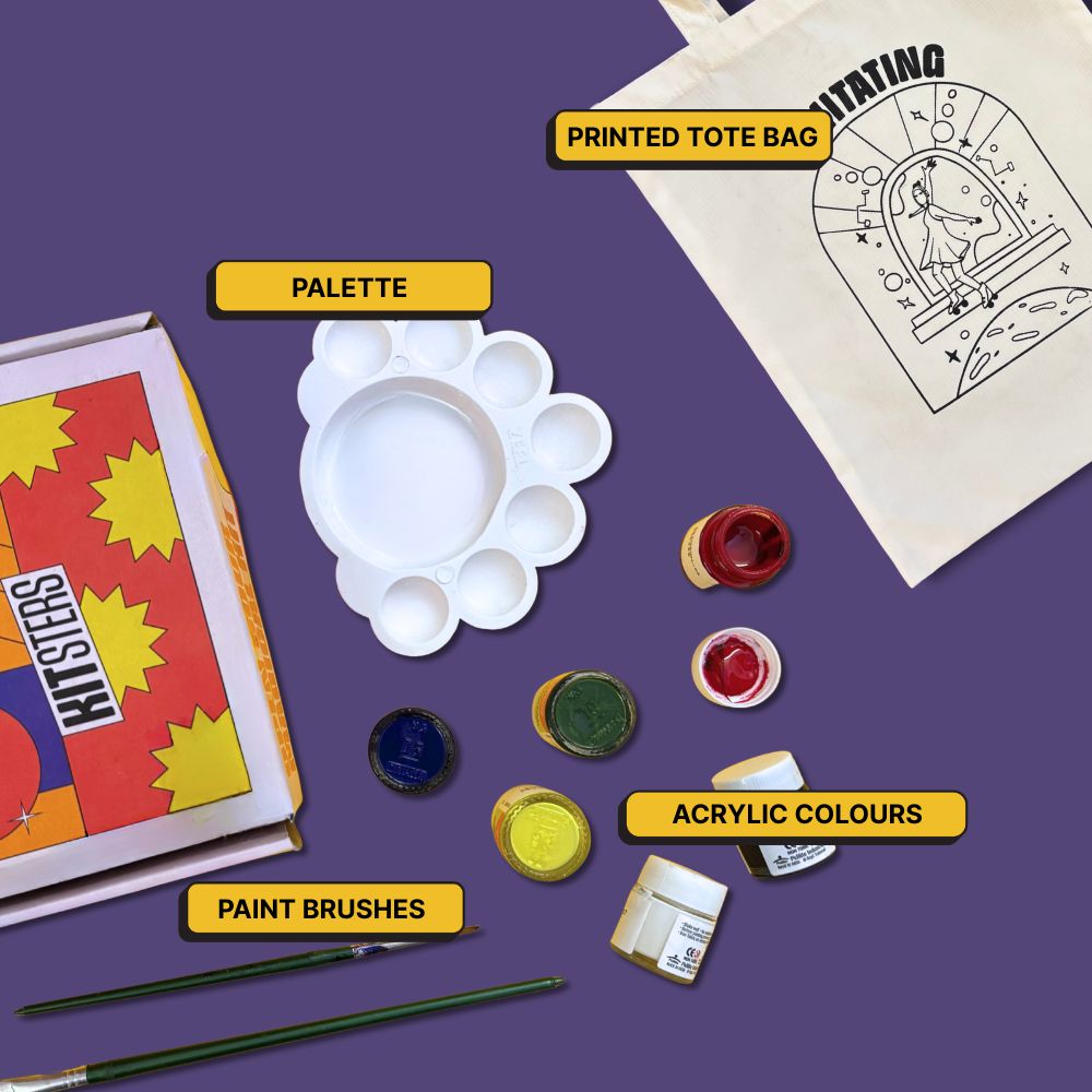 DIY Tote Bag Painting Kit -Levitating