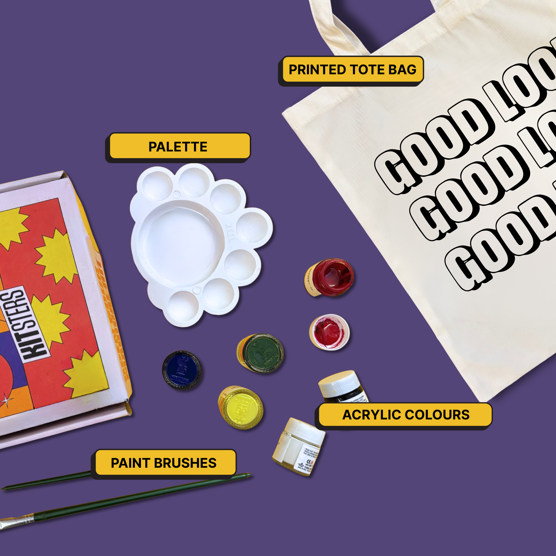 DIY Tote Bag Painting Kit -  Good Looks