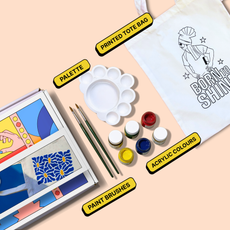 DIY Tote Bag Painting Kit - Born To Shine